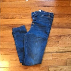 Super skinny high rise jeans